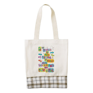 Leave a Trail Inspirational Quote Tote