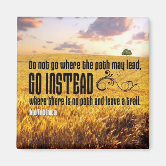 Leave a Trail Motivational Magnet