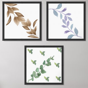 Leave aesthetic wall Art  Sets