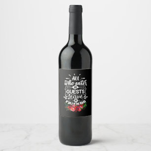 Leave As Friends Wine Label