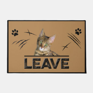 Leave Cat Doormat, Pet Lover Gift, Home leave Doormat