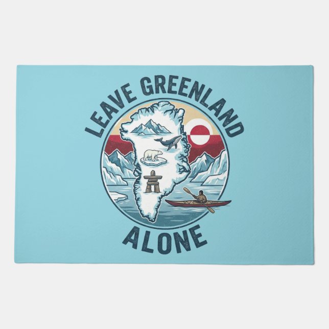 Leave Greenland Alone Doormat (Front)