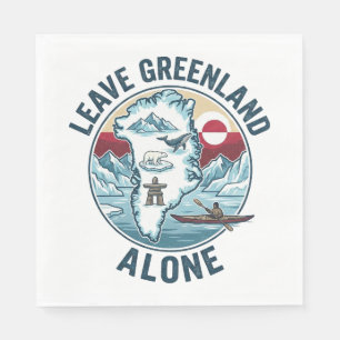 Leave Greenland Alone Napkins
