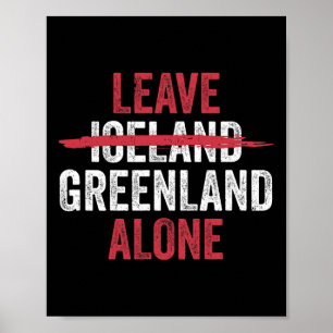Leave Greenland Alone Not Iceland  Poster