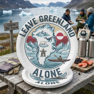 Leave Greenland Alone Paper Plates