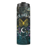 &quot;leave Her Wild&quot; Modern Boho Chic Aesthetic Thermal Tumbler at Zazzle