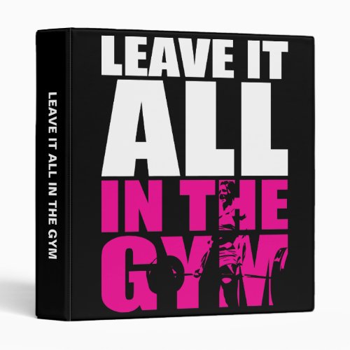 Leave It All In The Gym _ Womens Deadlift Workout Binder