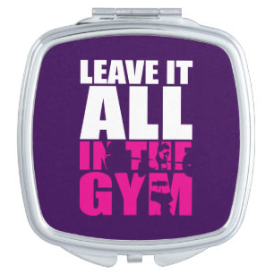 Leave It All In The Gym - Women's Squat Workout Makeup Mirror
