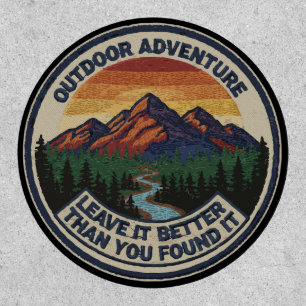 Leave It Better Vintage Outdoor Adventure Mountain Patch