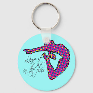 Leave it on the Floor Gymnastics Keychain