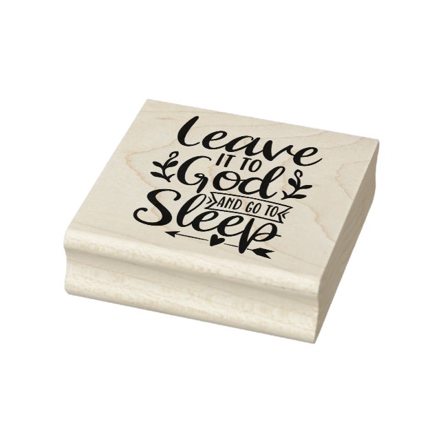 Leave it to God Rubber Stamp (Stamp)
