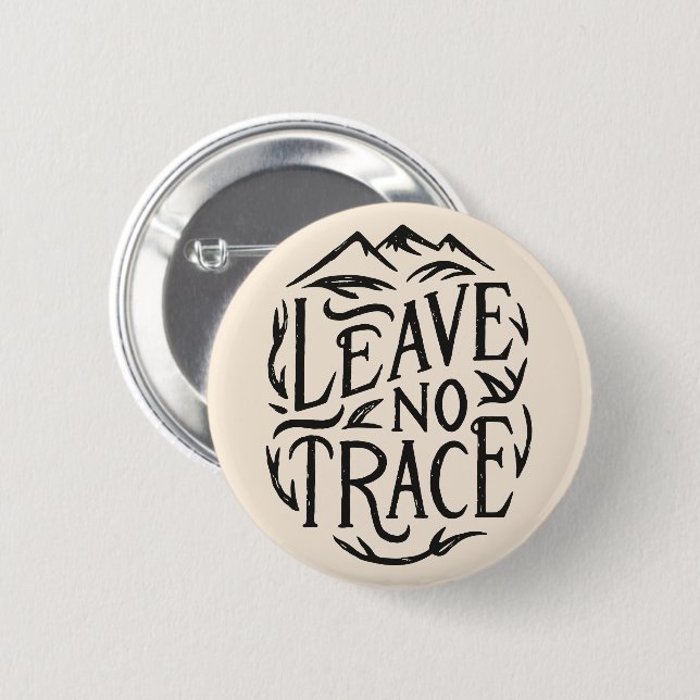 Leave no trace camping button (Front & Back)