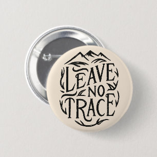 Leave no trace camping button