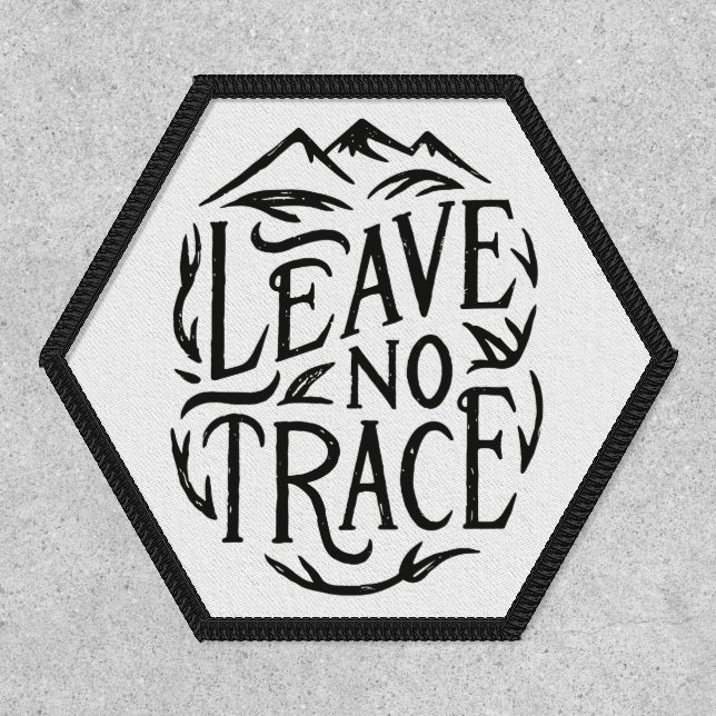 Leave no trace camping summer camp patch (Front)
