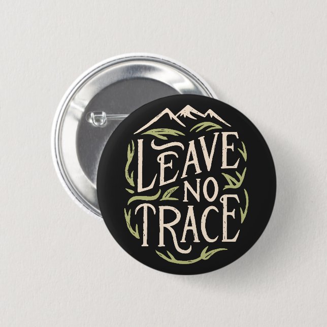 Leave no trace hiking button (Front & Back)