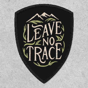 Leave no trace hiking camp patch