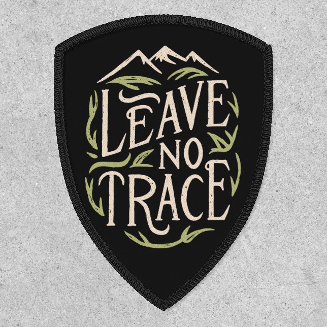 Leave no trace hiking camp patch (Front)