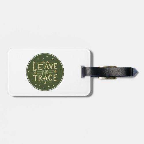 Leave No Trace Outdoors Luggage Tag