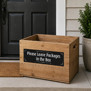 Leave Packages in the Box Sign Bumper Sticker