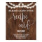 Leave Recipe Card Here Western Bridal Shower Sign