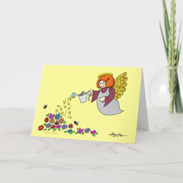 Leave Room In Your Garden For The Angels To Dance Card (Front)