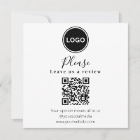 Leave us a review | QR code Modern Business Card