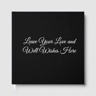 Leave Your Love and Well Wishes Here Wedding Guest Foil Guest Book