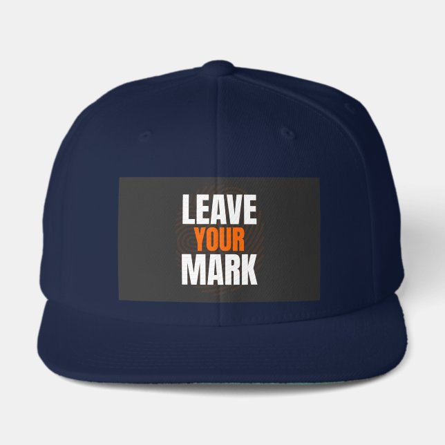 Leave Your Mark – Bold Motivational Typography Des Visor (Front)