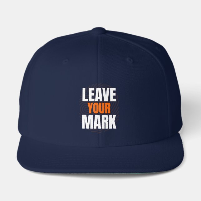 Leave Your Mark – Bold Motivational Typography Des Visor (Front)