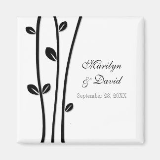 Leaved Black Branches Magnet