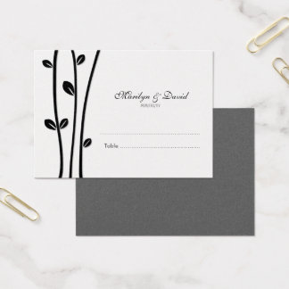 Leaved Black Branches Wedding Escort