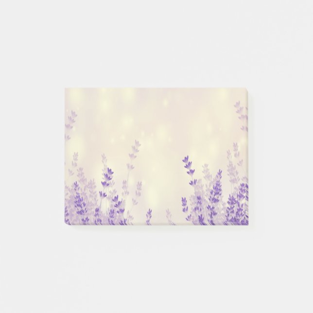 Leavender flowers dreamy background post-it notes (Front)