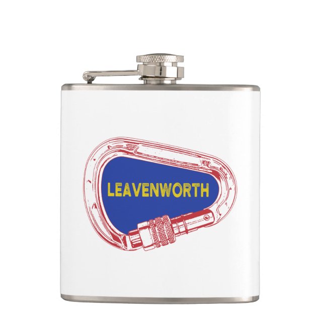 Leavenworth Climbing Carabiner Flask (Front)