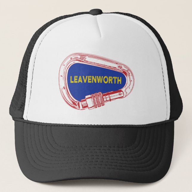 Leavenworth Climbing Carabiner Trucker Hat (Front)