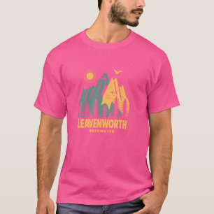 Leavenworth Mountains Washington Hiking Outdoors V T-Shirt