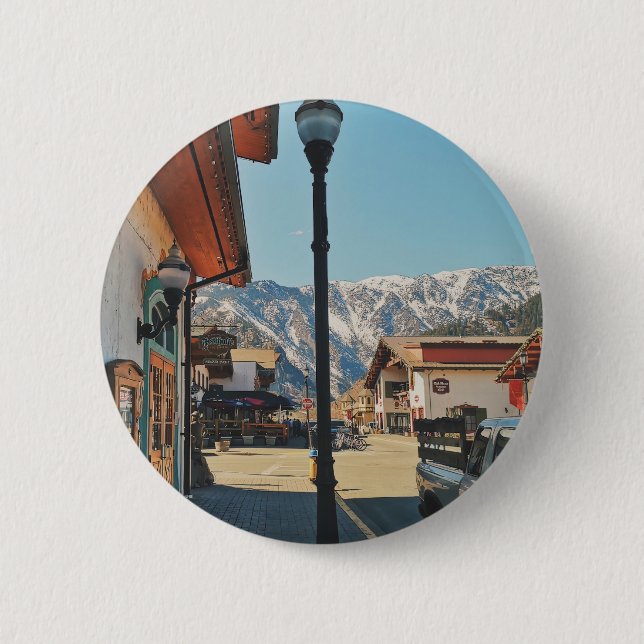 Leavenworth - Washington  Button (Front)