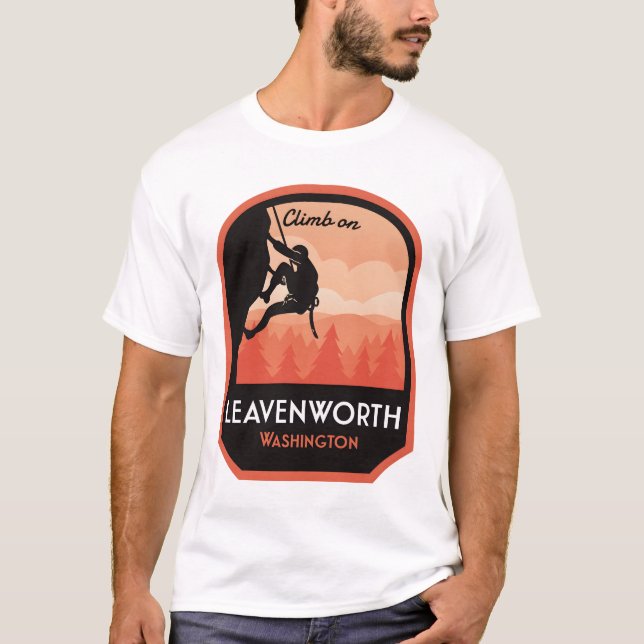 Leavenworth Washington Rock Climbing T-Shirt (Front)