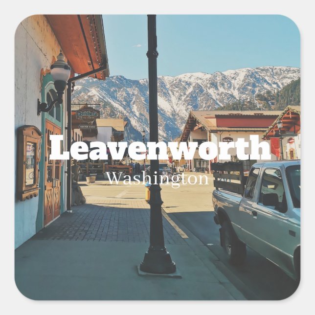 Leavenworth - Washington  Square Sticker (Front)