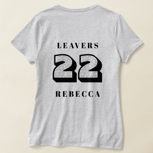 Leavers 2022 Dark Theme D2  T_Shirt