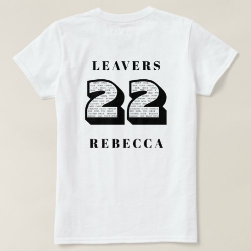 Leavers 2022 Dark Theme D2  T_Shirt