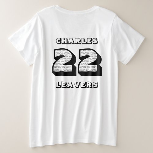 Leavers 2022 Dark Theme  Plus Size T_Shirt
