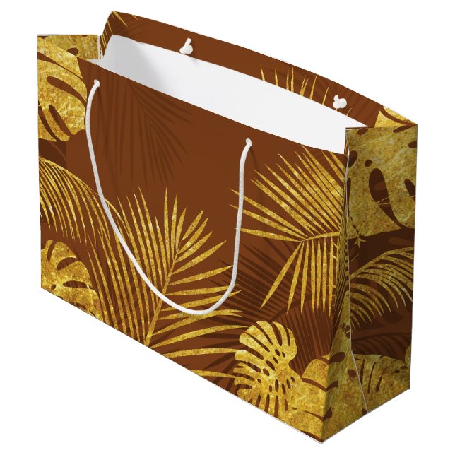 Leaves 13 large gift bag (Back Angled)