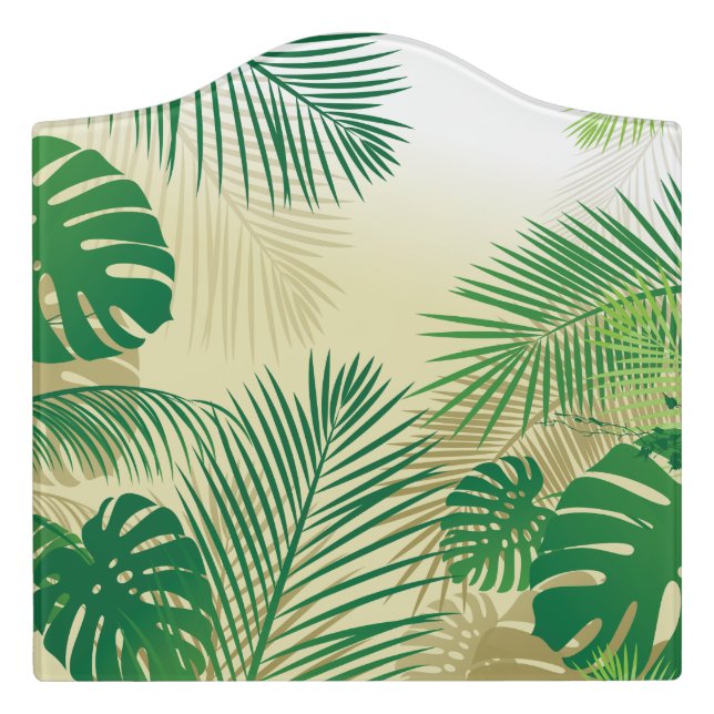 Leaves 2 door sign (Large Crest Front)