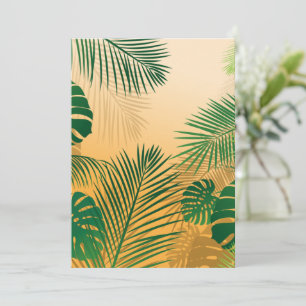 Leaves 4 thank you card