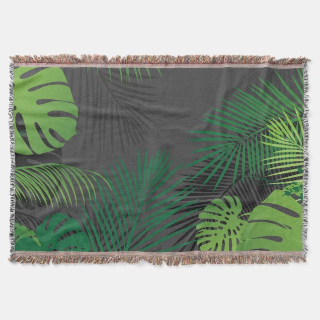 Leaves 5 throw blanket (Front)