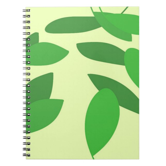 leaves abstract art notebook (Front)