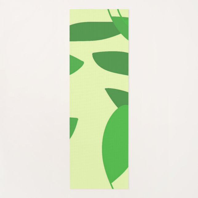 leaves abstract art yoga mat (Front)