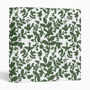 Leaves and birds 3 ring binder