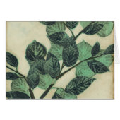 Leaves and Branches on Cream Background (Front Horizontal)