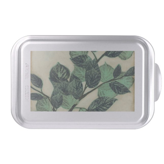 Leaves and Branches on Cream Background Cake Pan (Front)